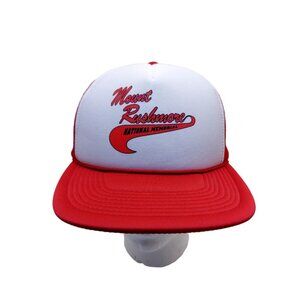 Mount Rushmore Red White double Snapback Mesh Trucker Hat Cap